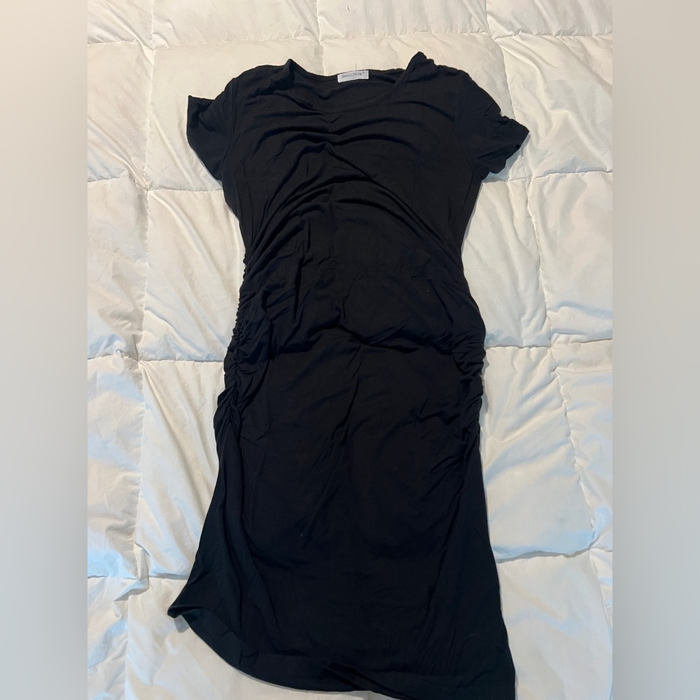 Black Maternity T-Shirt Dress